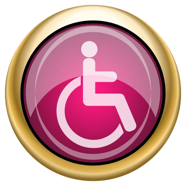 Magenta glanzende pictogram — Stockfoto