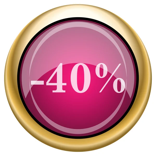 Magenta glanzende pictogram — Stockfoto