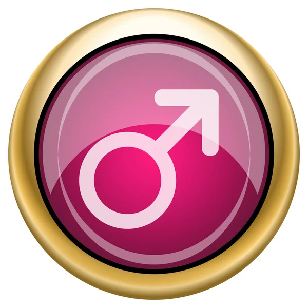 Magenta glossy icon — Stock Photo, Image