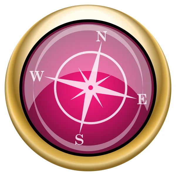 Magenta glossy icon — Stock Photo, Image