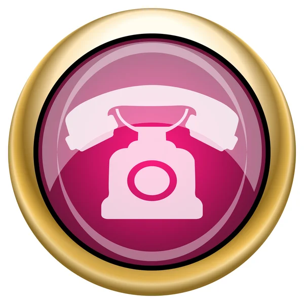 Magenta glanzende pictogram — Stockfoto