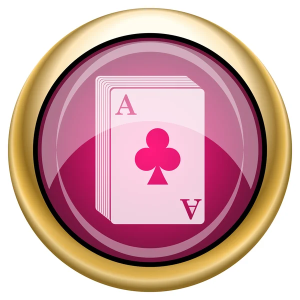 Magenta glossy icon — Stock Photo, Image