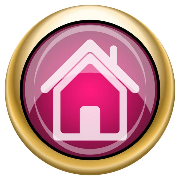 Magenta glanzende pictogram — Stockfoto