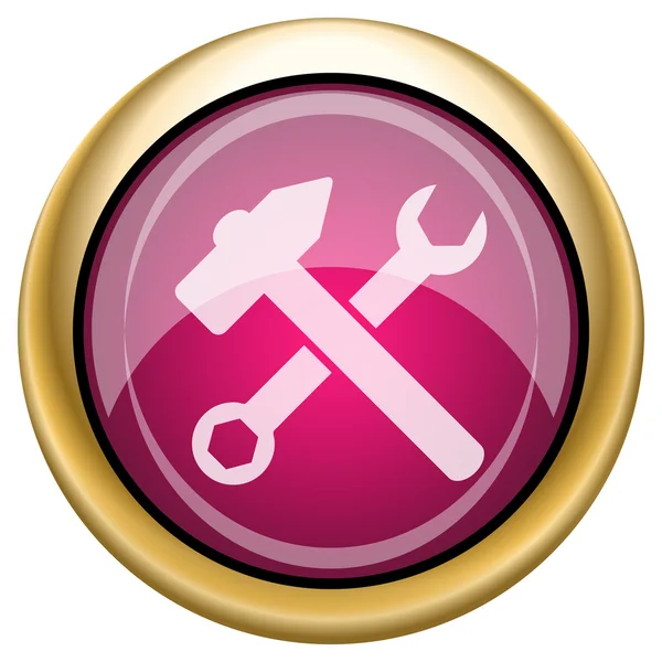 Magenta glossy icon — Stock Photo, Image