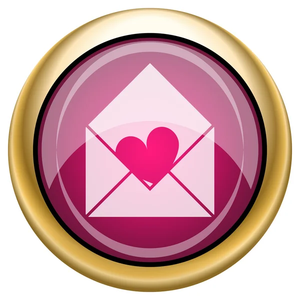 Magenta glanzende pictogram — Stockfoto