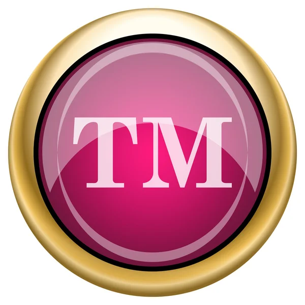 Magenta glossy icon — Stock Photo, Image