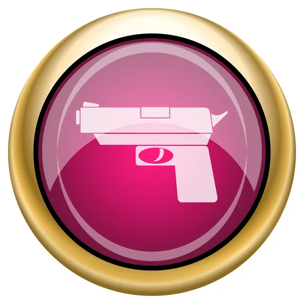 Magenta glanzende pictogram — Stockfoto