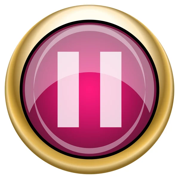 Magenta glanzende pictogram — Stockfoto