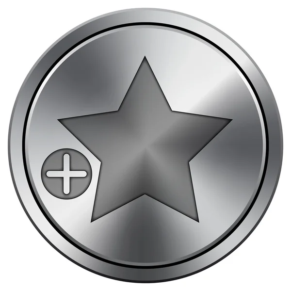 Blanka metalliskt ikonen — Stockfoto