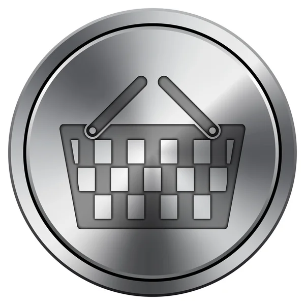 Blanka metalliskt ikonen — Stockfoto