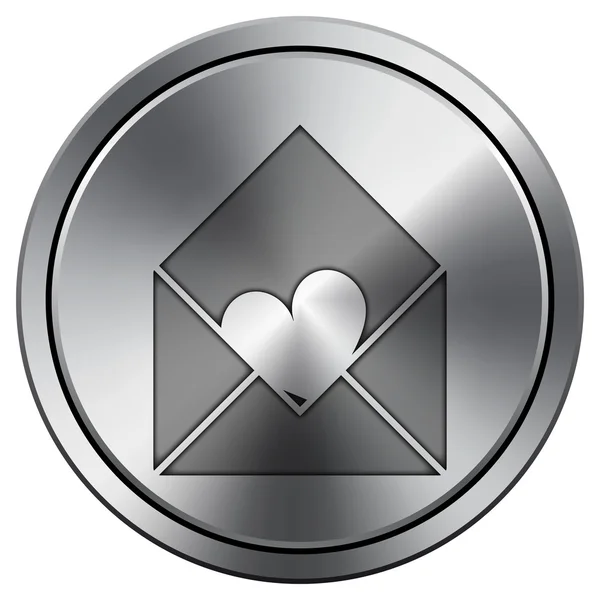 Glanzende metallic pictogram — Stockfoto