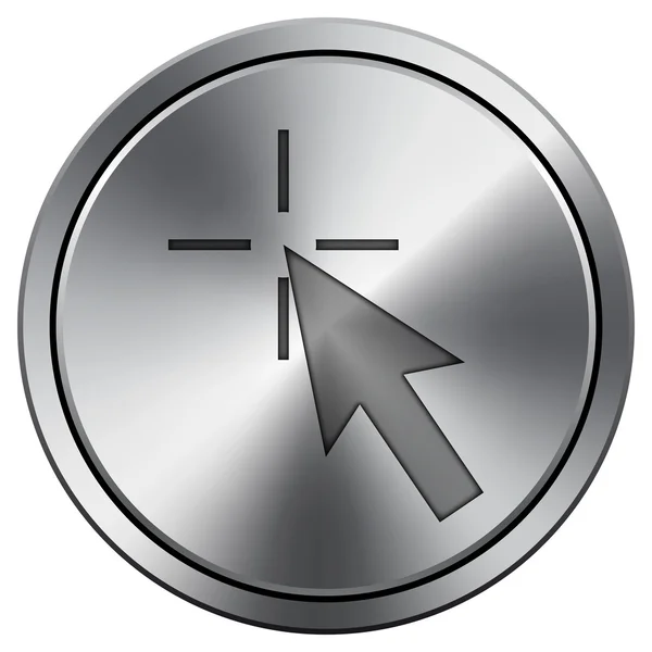 Glanzende metallic pictogram — Stockfoto