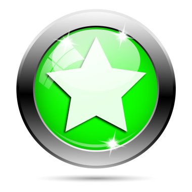 metalik yeşil parlak simge