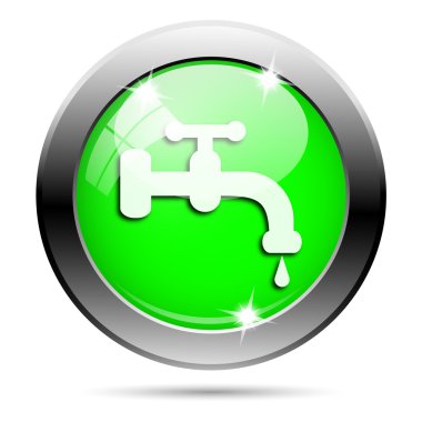 metalik yeşil parlak simge