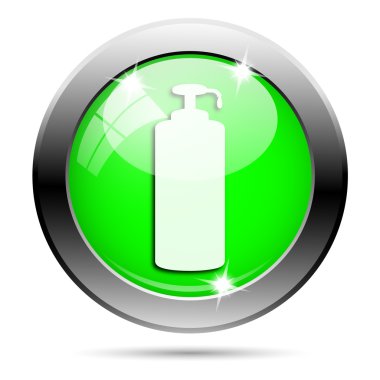 metalik yeşil parlak simge