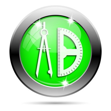 metalik yeşil parlak simge