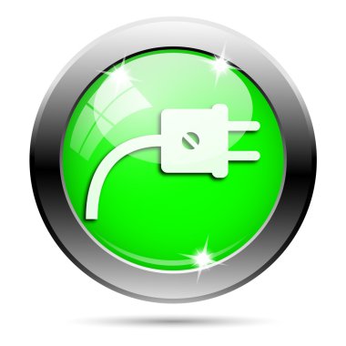 metalik yeşil parlak simge