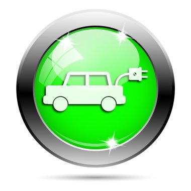 metalik yeşil parlak simge