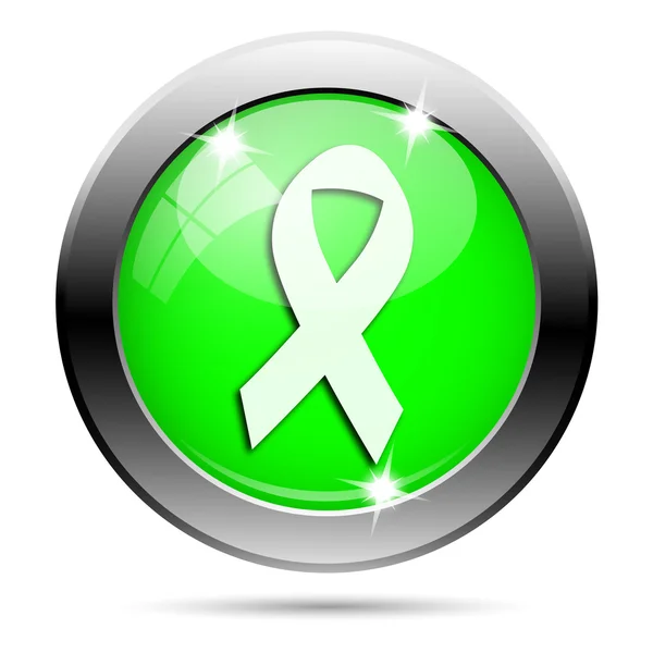 Metallic green glossy icon — Stock Photo, Image