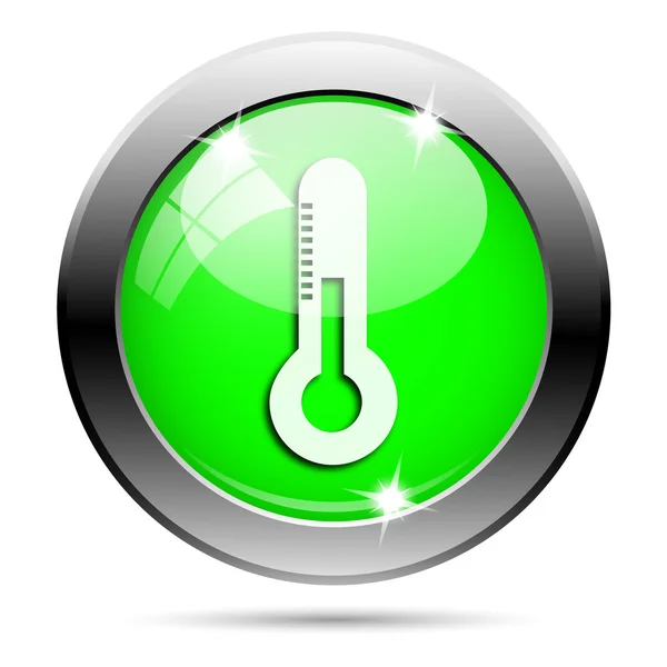Metallisch grünes Hochglanz-Symbol — Stockfoto