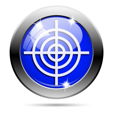 metalik mavi parlak simge