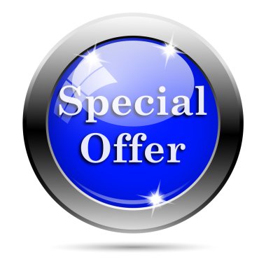 metalik mavi parlak simge