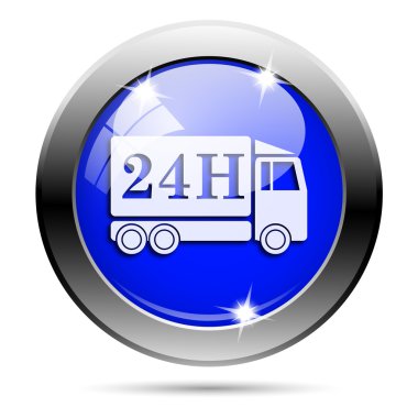 metalik mavi parlak simge