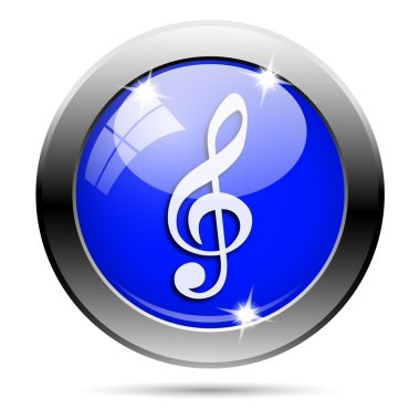 metalik mavi parlak simge