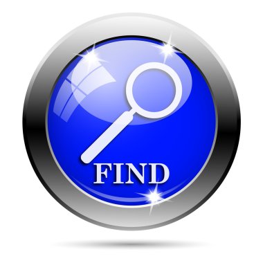 metalik mavi parlak simge