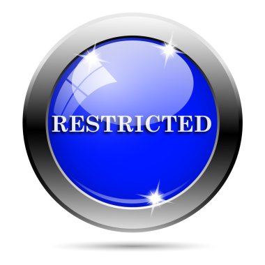 metalik mavi parlak simge