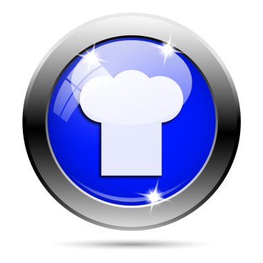 metalik mavi parlak simge