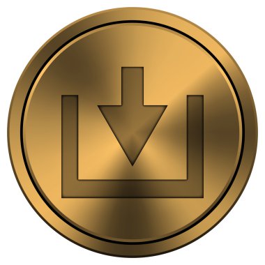 parlak metalik bakır renkli simge