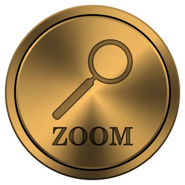 parlak metalik bakır renkli simge