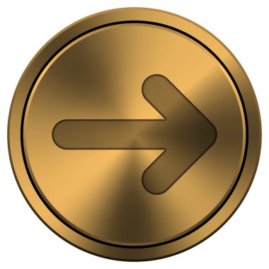 parlak metalik bakır renkli simge