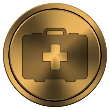 parlak metalik bakır renkli simge