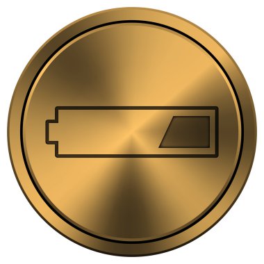 parlak metalik bakır renkli simge