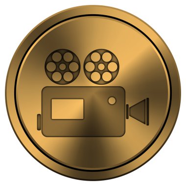 parlak metalik bakır renkli simge