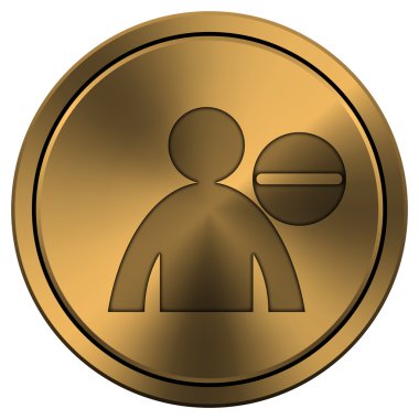 parlak metalik bakır renkli simge