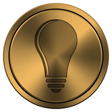 parlak metalik bakır renkli simge