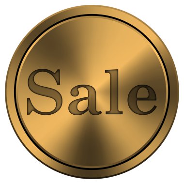 parlak metalik bakır renkli simge