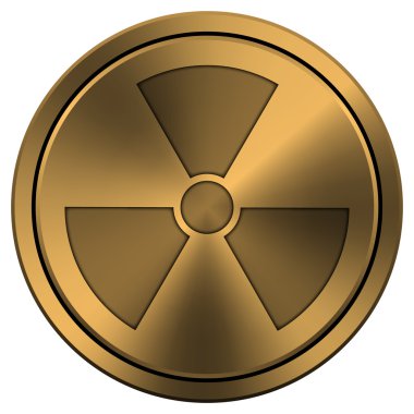 parlak metalik bakır renkli simge