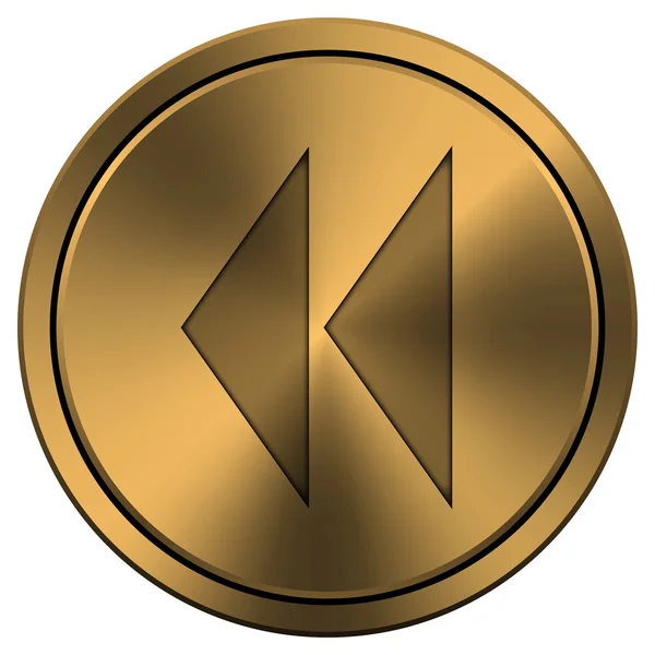 Glanzende metallic koper-gekleurde pictogram — Stockfoto