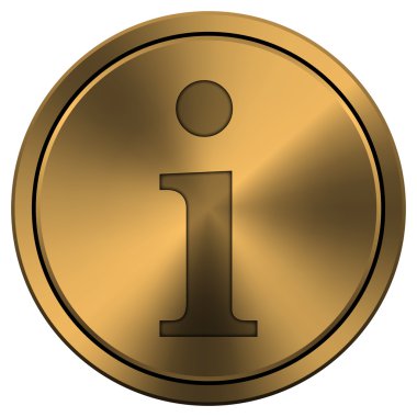 parlak metalik bakır renkli simge