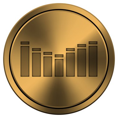 parlak metalik bakır renkli simge