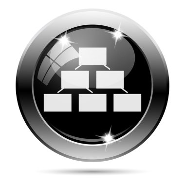 Metalik siyah parlak simgesi