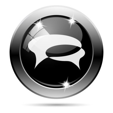 Metalik siyah parlak simgesi