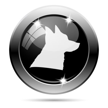 Metalik siyah parlak simgesi