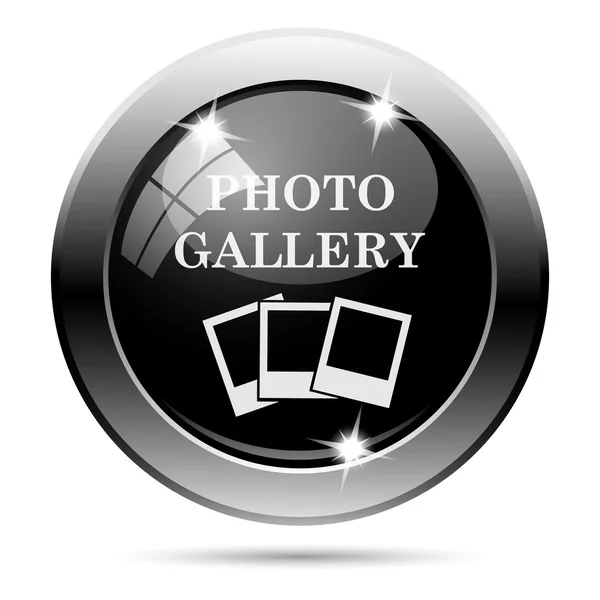 Металева чорна глянсова ікона — стокове фото
