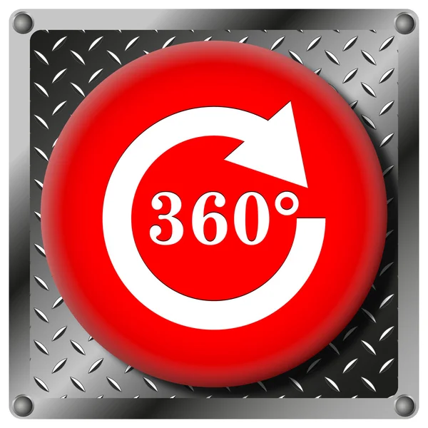 Reload 360 metallic icon — Stock Photo, Image