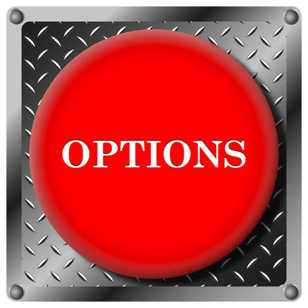Opciones icono metálico —  Fotos de Stock